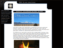 Tablet Screenshot of dbkglasscreations.com